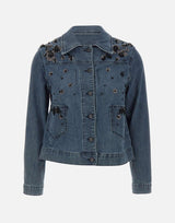 Giacca in denim con decorazioni di pailettes R447P000093N 034 ELENA MIRO' 