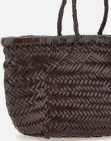 Borsa "triple jump small" in pelle<BR/> 8811 DKBROWN DRAGON DIFFUSION 