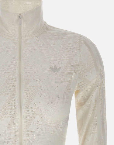 Felpa in pizzo Firebird KE3451 WHITE ADIDAS 