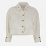 Caban in gabardina con bottoni gioiello GB00561E2 360 ELISABETTA FRANCHI 