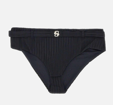 Slip bikini plissé con monogramma Double B 50561326 001 BOSS 