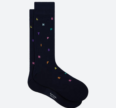 "Sock Keanu Stamp" M1A800MOT584 47 PAUL SMITH 