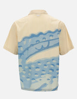 Camicia a righe con coccodrillo relaxed fit CH1995 3IY LACOSTE 