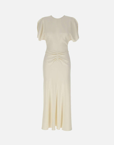 Abito midi "Bela" 1226WDR005227A IVORY VICTORIA BECKHAM 