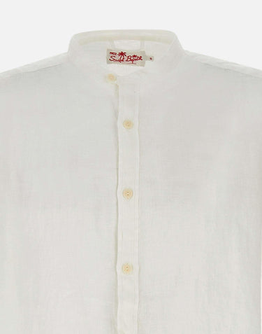 Camicia  "Naxos" in lino NAX0001 01896H01 MC2 SAINT BARTH 