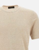 T-shirt in lino e cotone 57140 18637109 GRAN SASSO 