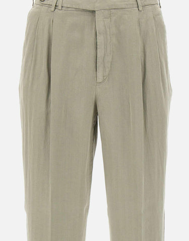Pantaloni in misto cotone e lino COZTCLZB0CL1 SD61Y423 PT TORINO 