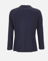 Blazer slim fit in misto lana seersucker 50560825 404 BOSS 