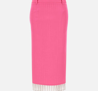 Gonna midi in gabardine di lana 260WCS00298 WWW068AA367 THE ATTICO 