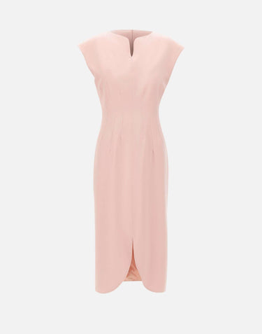 Abito midi a clessidra RZ16446 PINK NISSA 