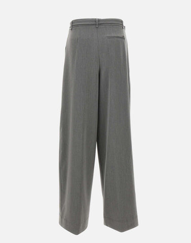Pantaloni palazzo con cintura MF5269TS224 84006 LIU-JO 