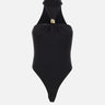 Body in jersey crêpe con dettaglio gioiello BO01761E2 110 ELISABETTA FRANCHI 