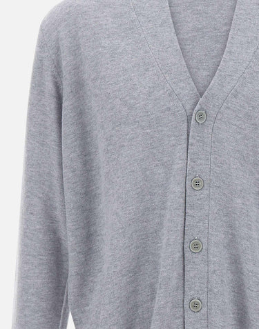 Cardigan in lana merino extrafine 900862 112 KANGRA 