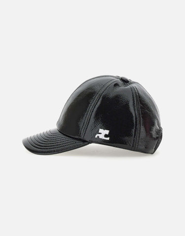 Cappello da baseball in vinile "Reedition" PERACT002VY0014 BLACK COURREGES 