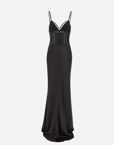 Abito Red Carpet in raso con elastici ABR5362E2 110 ELISABETTA FRANCHI 