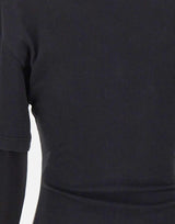 Maglia "Logo Print Double Sleeves" 326JTS275JS0305 STONEWASHEDGRYBLK COURREGES 