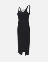 Abito in cady con decoro strass 2A718A N0990 BLUMARINE 