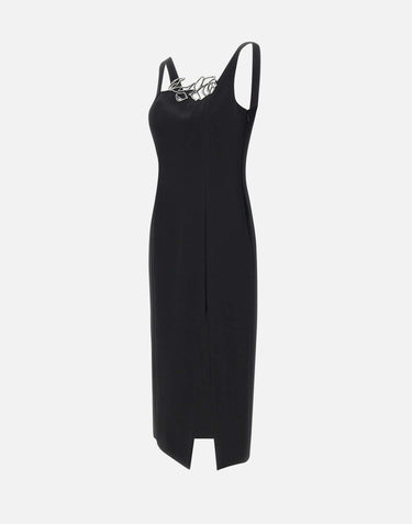 Abito in cady con decoro strass 2A718A N0990 BLUMARINE 