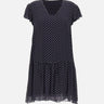 Abito a pois in crepe di viscose RPJCF025 3003 KAOS 