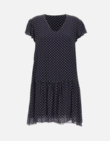Abito a pois in crepe di viscose RPJCF025 3003 KAOS 