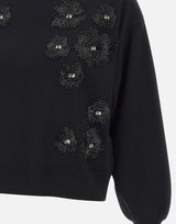 Maglia con perline CF5271MA96E M9799 LIU-JO 