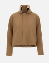 "Oversized Roll Neck Bomber Jacket" 1425WJK006837A DKCAMEL VICTORIA BECKHAM 