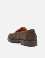 Mocassino penny in suede MGDC18610DTRBSEY T50 SANTONI 