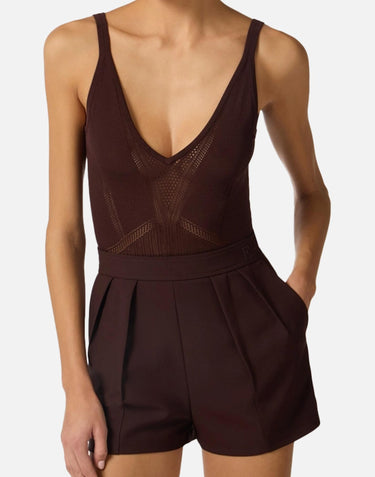Body in maglia traforata BK80W61E2 644 ELISABETTA FRANCHI 