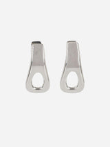 "Organic pair earrings on the design of our iconica 1969 bag chain" 25ABB0436MET767 P040 RABANNE 