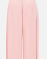 Pantaloni a gamba larga a vita alta P1358 PINK NISSA 
