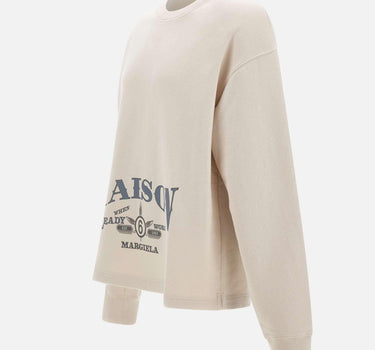 Felpa con stampa logo SH0GU0044 M25014103 MM6 MAISON MARGIELA 