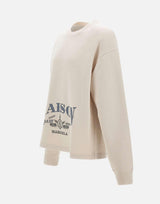 Felpa con stampa logo SH0GU0044 M25014103 MM6 MAISON MARGIELA 
