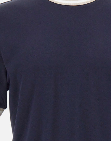 T-shirt con profili a righe M75TSHM13 TES0M291110301 ELEVENTY 