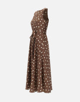 Abito in twill fantasia pois 2619221013600 002 'S MAX MARA 