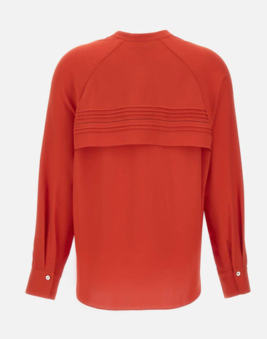 Blusa con pieghe decorative V184813202 870POP VINCE. 