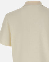 Polo in cotone e lino 50559037 118 BOSS 