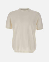 Maglia a maniche corte in misto seta e cotone 300421 025 KANGRA 