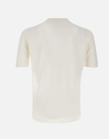 T-shirt in crepe di cotone TS0MC CR14R001 FILIPPO DE LAURENTIIS 