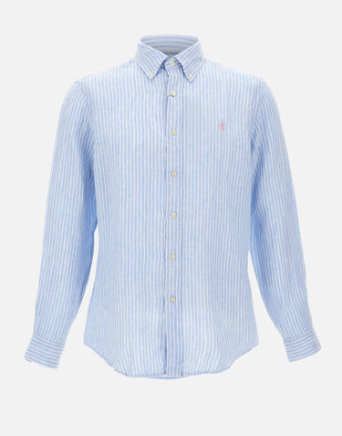 Camicia in lino a righe 710B15594 005 POLO RALPH LAUREN 