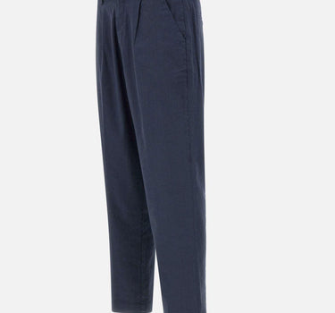 Pantaloni "Marc-El" misto lino e cotone stretch P616LS 34164002 RE-HASH 