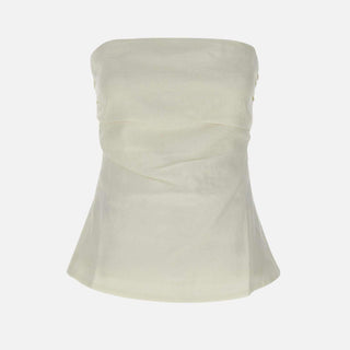 "Alexa" top in lino FFC22 WHT FAITHFULL THE BRAND 