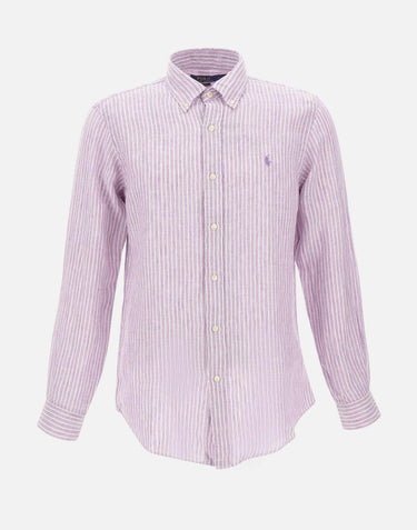 Camicia in lino a righe 710B15594 003 POLO RALPH LAUREN 