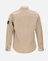 Overshirt in raso di cotone biologico stretch 1200015S0012 V009A STONE ISLAND 