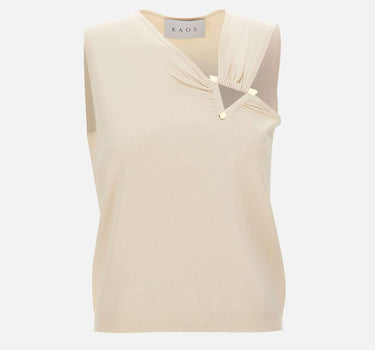 Top con dettaglio cut-out SP1NT004 1096 KAOS 