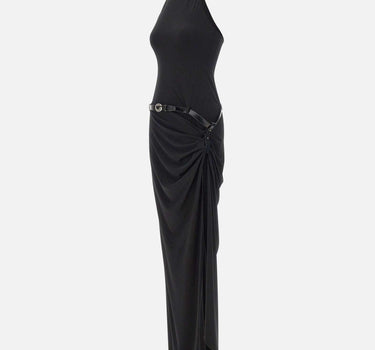 Abito con scollo all'americana sospeso COPR238F5022 BLK COPERNI 