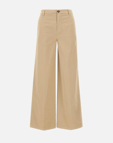 Pantaloni "Olimpia" in gabardina di cotone OLIMPIA KAKI TRUE AVENUE 