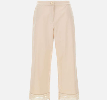 Pantaloni con ricamo P008P000456N 002 ELENA MIRO' 