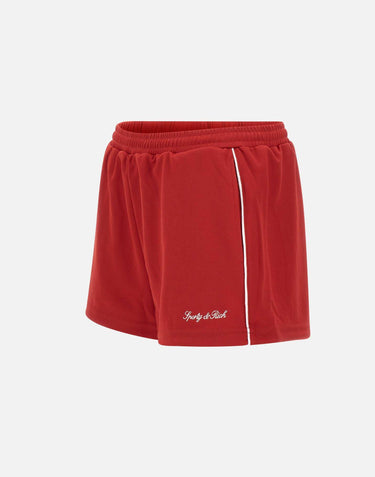 Shorts da ginnastica retrò con logo SH061710326RE33 RUBY SPORTY & RICH 