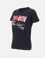 T-shirt in cotone stampata VAQ11T008 BLACK VAQUERA 