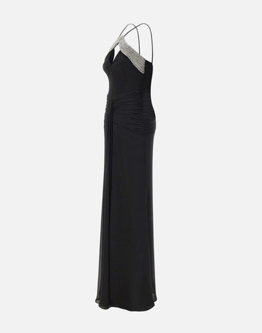 Abito lungo "Astros" 26011470 BLACK REBECCA VALLANCE 